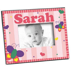 New Baby "Beautiful Butterfly" Personalized Printed Frame